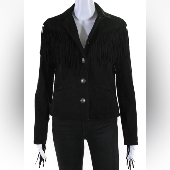 Lauren Ralph Lauren Jackets & Coats Lauren Ralph Lauren Genuine Soft Goat Leather Fringe